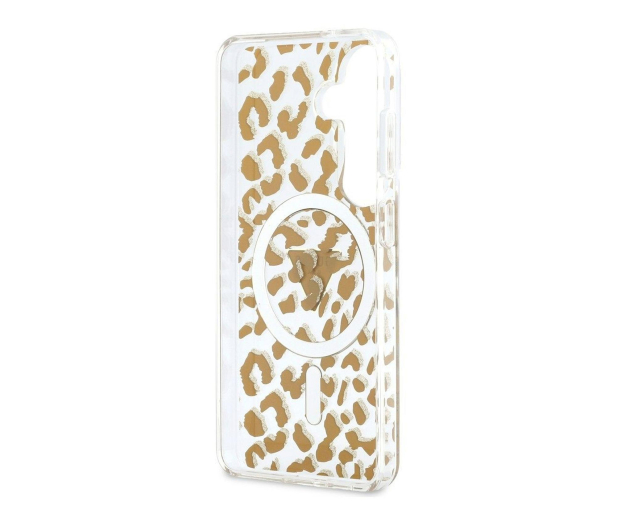 Guess Etui Leopard Print Triangle MagSafe do Galaxy S26 brązowy - 1522704 - zdjęcie 3